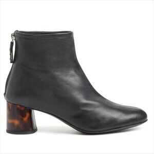 AGL Veta Precious Black & Tortoise Shell Heel Ankle Boots Women EU 38.5/ US 8.5